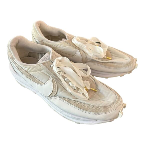 Nike x Sacai LD Waffle White Nylon Shoe Mens 10.5 - Picture 3 of 15